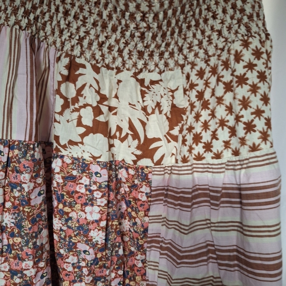 Universal Thread Brown and White Quilted Skirt - Picture 3 of 8